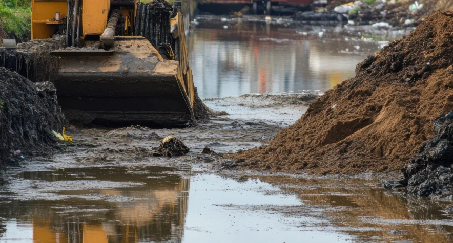 effluent and wastewater pond maintenance