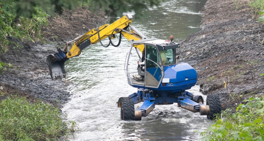 material recovery from settling ponds